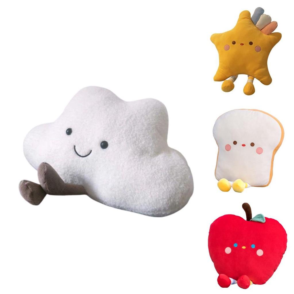 Soft And Fluffy Cloud And Star Plush Pillow Toy For Teenagers