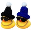 Funny Rubber Duck Car Decor with Fashion Sunglasses, Gold Chain & Hat - Quirky Dashboard Accessory for Car Interior Decoration