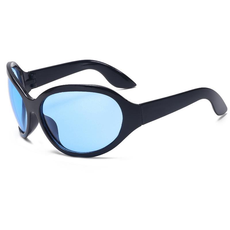 New cross-mirror personalized fashion sunglasses oversized frame cycling travel general sunglasses