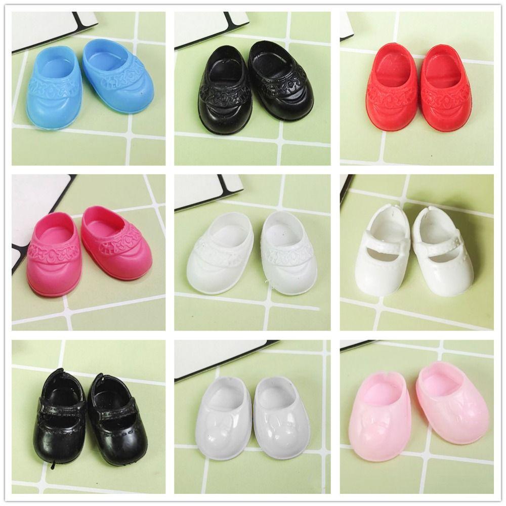 1 Pairs PVC Dolls Stand Other Accessories Cute Mini Shoes Doll Shoes Boots  for 17cm Dolls