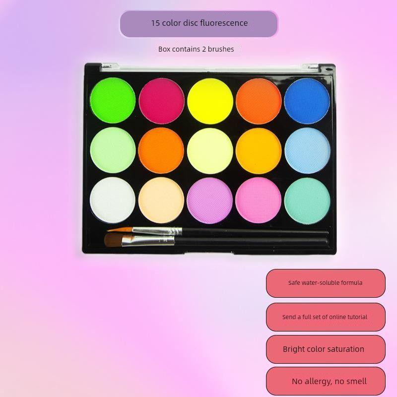 

Watsons Kids Cosmetics Раскрашенный Макияж для Лица Инструменты Костюм Оригинальный Товар Полный Набор Смотреть Шоу Посвященный Танцу [Beginner] 15-grid monochrome fluorescence