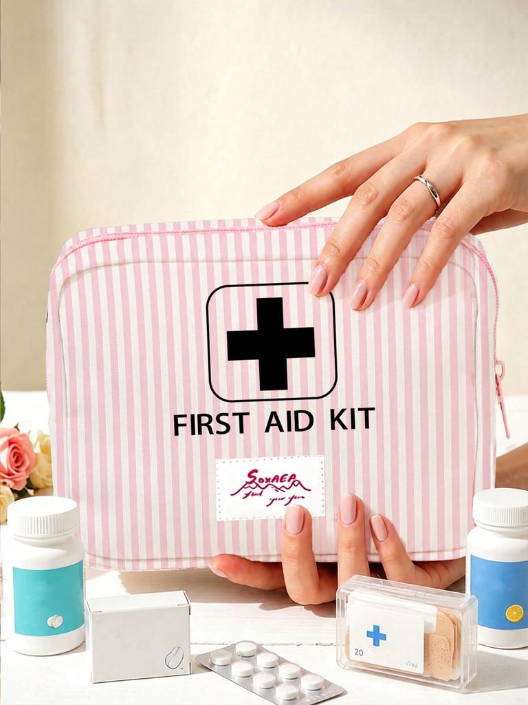 1PC Large Capacity Medicine Bag Travel Portable Medical Bag Home Medicine Storage Bag Set Portable Outdoor First Aid Kit