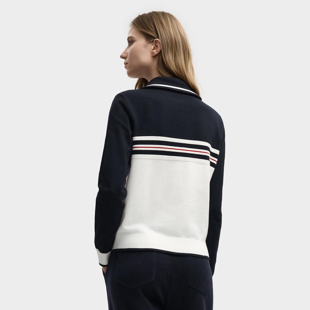 Fila Heritage Fashion Classic Simple Casual Versatile Comfortable Warm Long Sleeve Knit Sweater Women Sweater F11W548404FIV