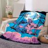 1pc Cute Stitch Printing Blanket - Soft, All-Season Throw for Living Room, Bedroom,Personalized Gift with Adorable Cartoon Design