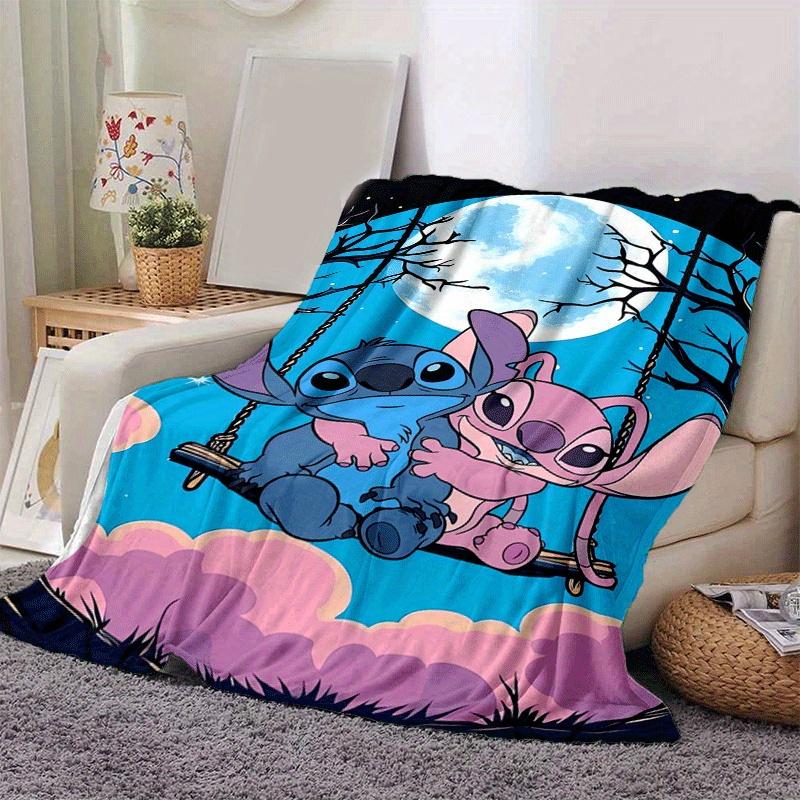 1pc Cute Stitch Printing Blanket - Soft, All-Season Throw for Living Room, Bedroom,Personalized Gift with Adorable Cartoon Design