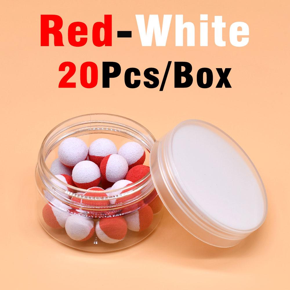 20Pcs/Box Carp Fishing Lures Pop up Boilies Baits Foam Ball Ronnie Rig Method Fishing Lures Hair Rig for Carp Fishing