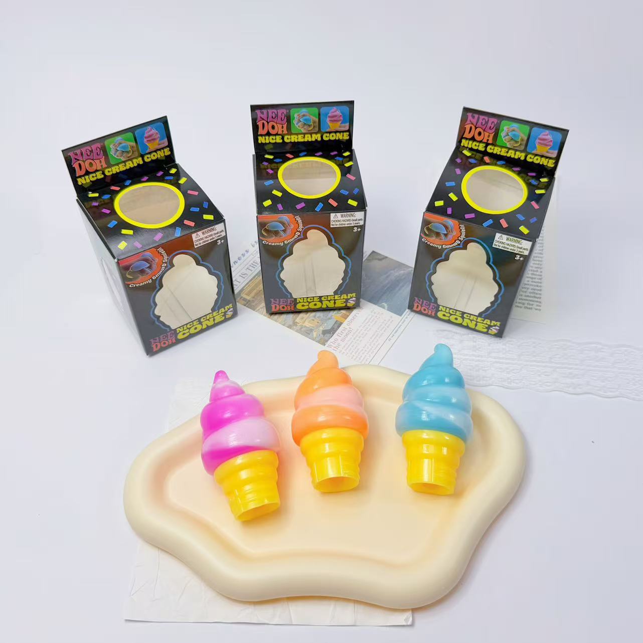 Pinch Le Decompression Ice Cream Pinch Le Decompression Toy New Product *2pcs