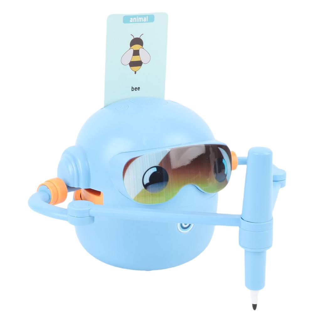 Kids Drawing Robot Interactive Educational Auto Drawing Robot with 100 Cards 12 Color Pens for Boys Girls Preschool Lrning