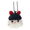 Halloween Crochet Ghost Ornament Cute Handmade Knitted Frog/Cat/Spider/Strawberry Ghost Hanging Decoration for Car Rearview Mirror Bag Charm
