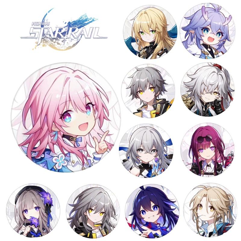 High-quality Honkai Star Rail Metal Badges Choose Your Favorite Character!
