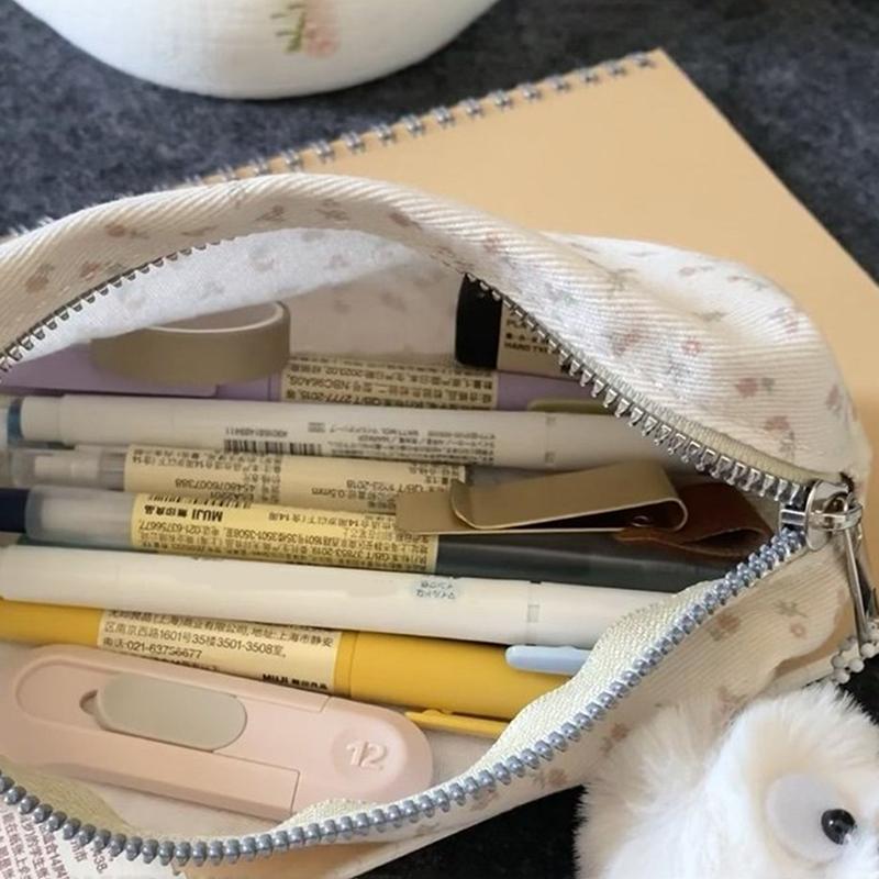 1 Stück Mädchen Federmäppchen mit großer Kapazität Cartoon Blumenmuster Stifteetui Multifunktionaler Organizer Schüler Schreibwaren