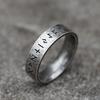 2026 NEW Men's 316L Stainless-steel Rings Retro Odin Norse Viking Amulet Rune RING for Teen Fashion Jewelry Gifts Free Shipping
