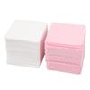 1000pcs Non Lint Nail Wipes Double Sided 3 Layered Soft Cotton Eyelash Extension Glue Wipes Pink White for Nail Beauty