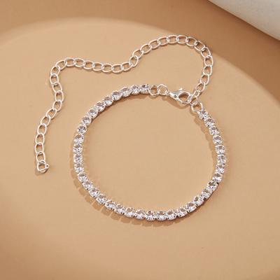 Glitter Diamonds Full Star Anklet Women Premium Feeling Sparkling No Color Loss Leg Chain Light Luxury Leg Ring