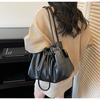 IELGY Drawstring Bucket Bag Fashion Casual Large Capacity Commuter Shoulder Messenger Bag