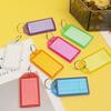 10-100PCS Assorted Multiple Colors Flap Key Tag Plastic Luggage Backpack ID Information Labels Double Sided Marking Keychain ZYF