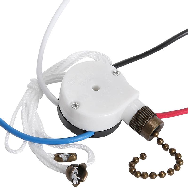 Ceiling Fan Switch Kit 3 Speed 4 Wire Fan Switch Pull Wire Switch With Rope