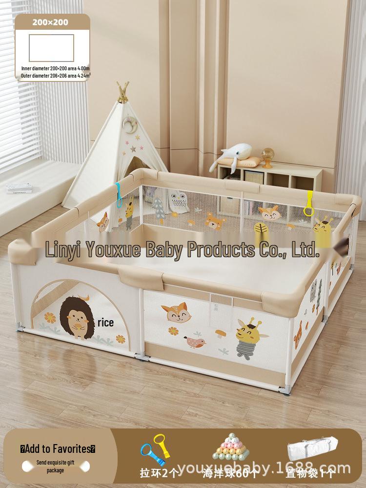 Indoor Baby Playpen & Floor Protection Fence for Small Apartments