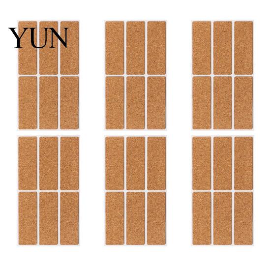 Home Storage Identification Tags Self-Adhesive Cork Labels, Waterproof Stickers with Retro Wood Texture, Oil Proof Classification Marks Removable
