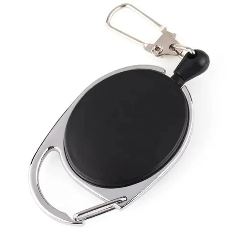 1-20 Stück Einziehbarer Ausweis-Cliprolle Zinklegierung ABS-Kunststoff ID-Lanyard Namensschild Karten-Ausweishalter Rollen Rückholband Schlüsselanhänger