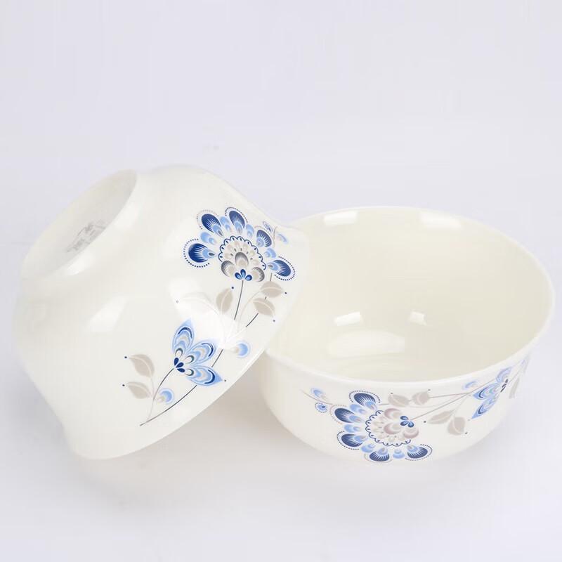 Northern Scenery Blue Peacock Bone China Dinnerware Set