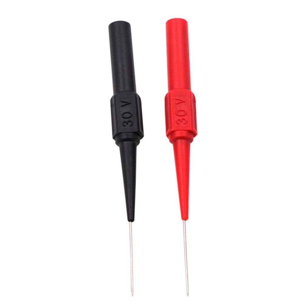 2-10pc 30V Diagnostic Tools Multimeter Test Lead Extention Back Piercing Needle Tip Probes 1A/30V Test Probes Plug for Test Lead