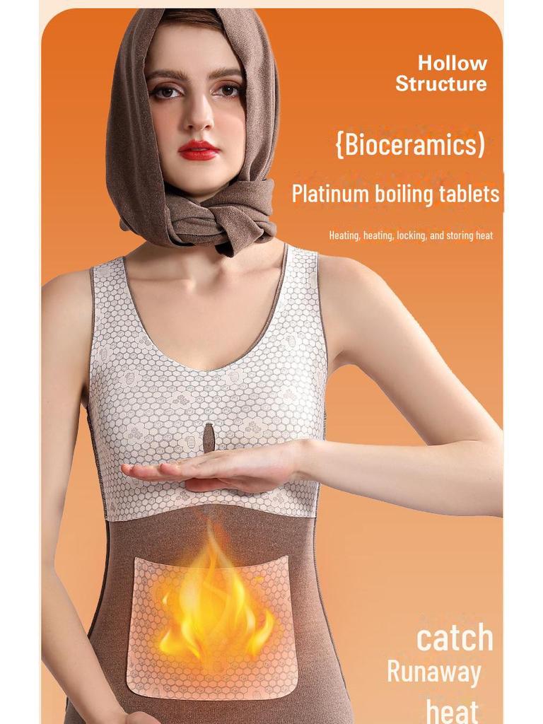 Damen Beheizte Kaschmirseide Antibakterielle Thermoweste