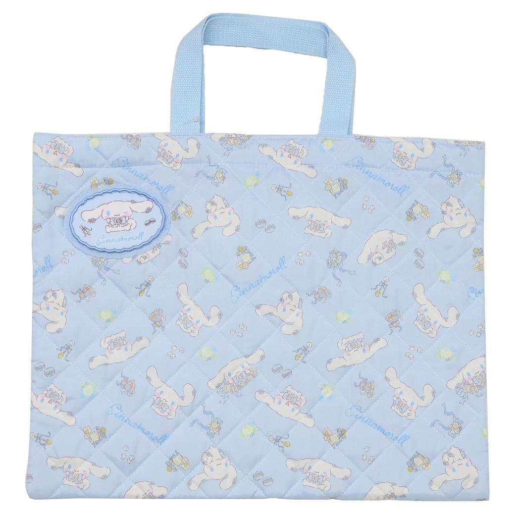 Takanami Create Quilted Lesson Bag, Cinnamoroll, Light Blue [138429] Perfect for preschoolers, toddlers, and children, perfect for kindergarten, schoo