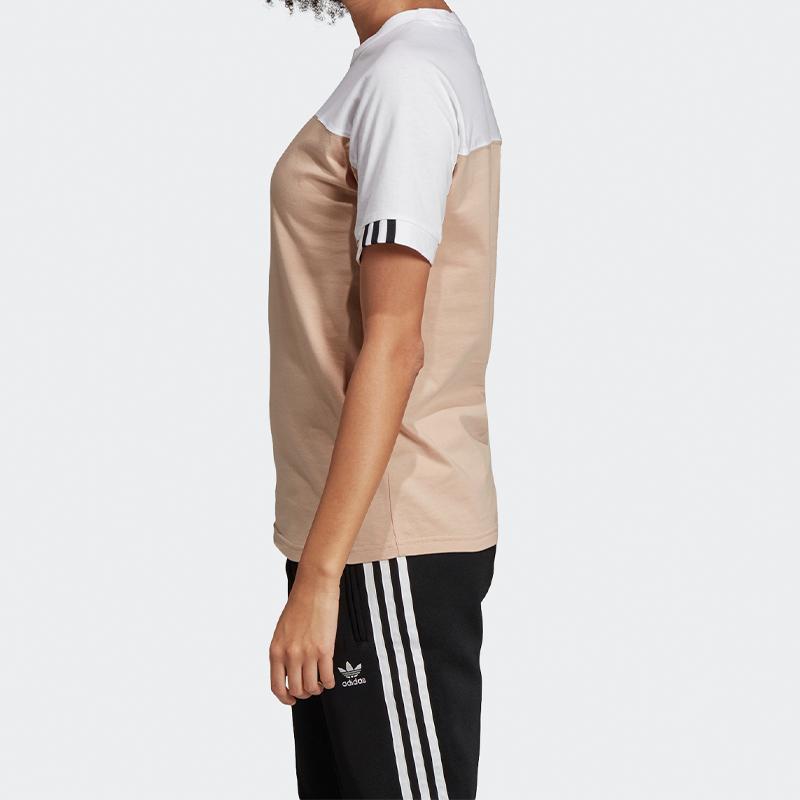 Adidas Originals Round Neck Pullover Short Sleeve T-Shirt Breathable Women T-Shirt FL0054