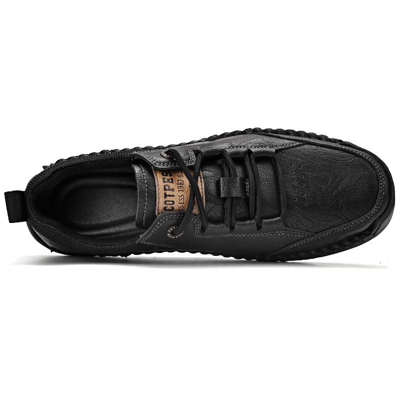 Męskie buty skórzane Ręcznie robione sneakersy Buty codzienne outdoorowe