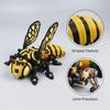 Einzigartiges 3D-gedrucktes Insektenmodell Gelbe Biene Kinderspielzeug Interessante Tierornamente Geschenke Schreibtischdekorationen