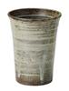 Marui Seito Shigaraki Ware Gray Ceramic Bell-Shaped Reusable Cup for Everyday Use, 330ml Capacity