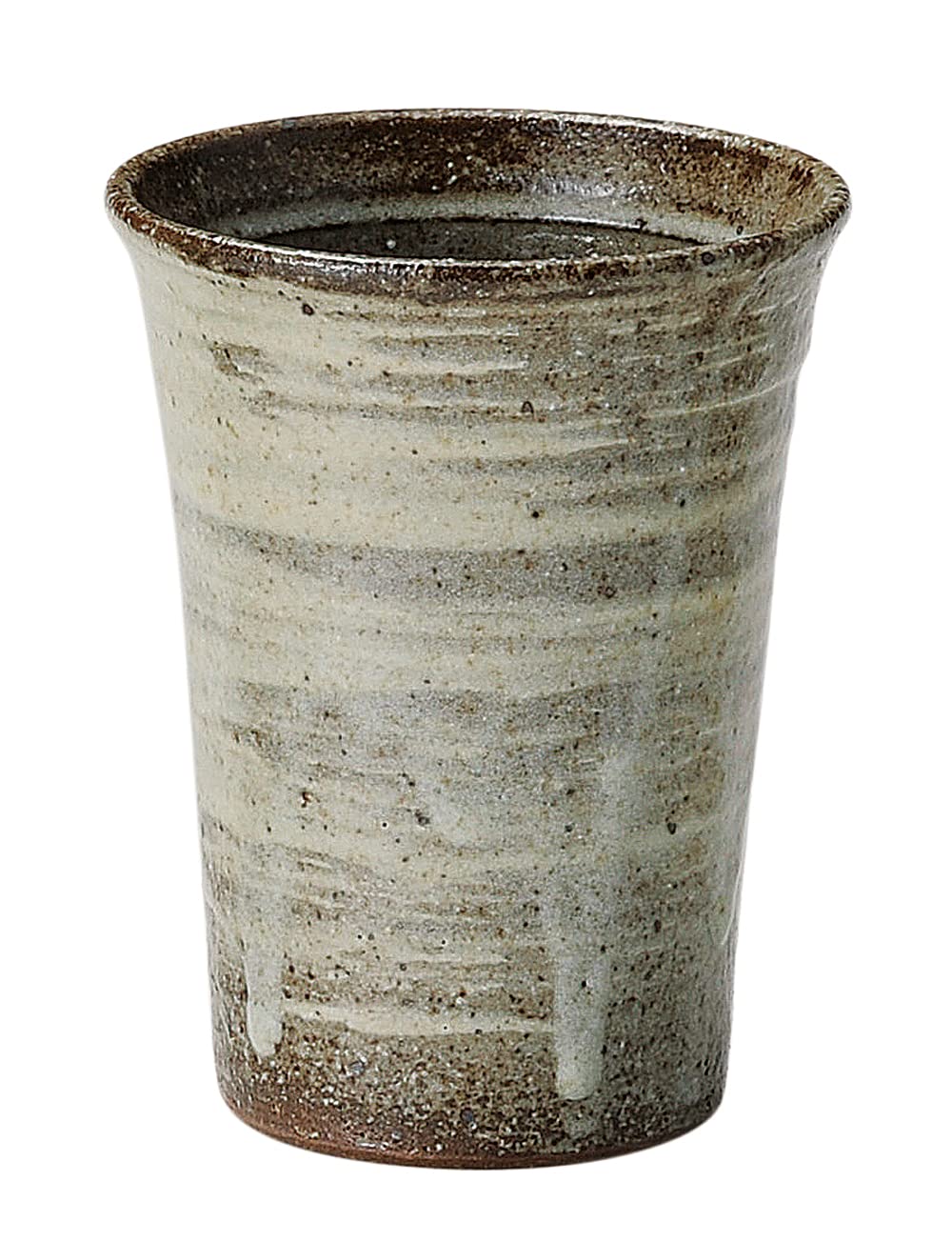 

Marui Seito Shigaraki Ware Gray Ceramic Bell Shaped Everyday Reusable Home Cup Capacity 330ml серый