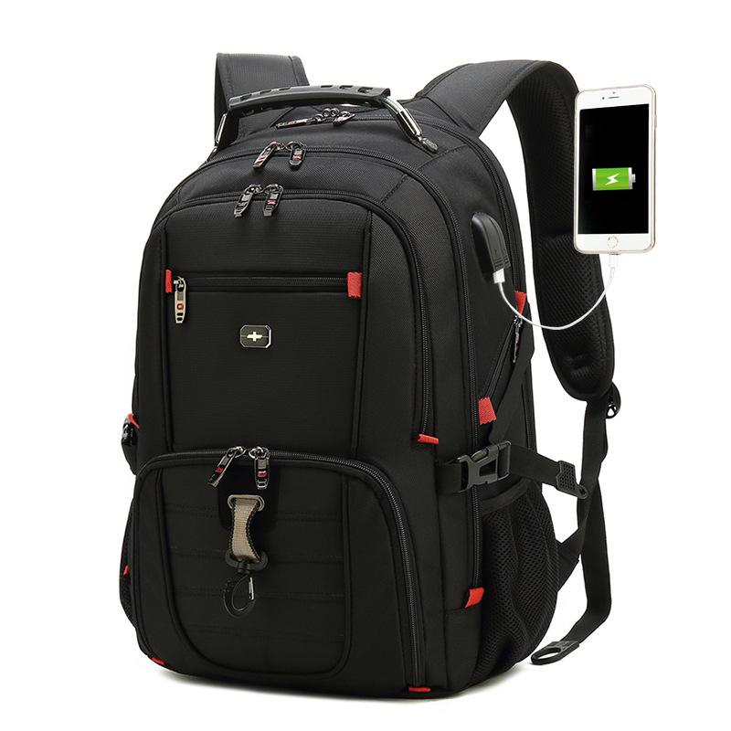 Multifunctional Business Backpack Waterproof Large Capacity Double Backpack Men's Leisure Travel Backpack Premium Sense