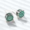European & American Style Four-Claw Zircon Star Hip-Hop Earrings - All-Match Fashion Jewelry