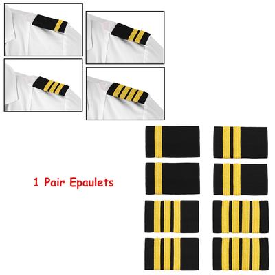 Pilot Uniform Epaulets Traditional Professional Pilot Aviators Epaulettes Shoulder Boards Badge