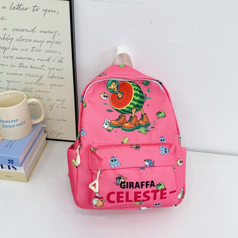 Kindergarten Middle And Older Children'S Baby Schoolbag Cute Printing Light Travel Boys And Girls Backpack Children'S Backpack