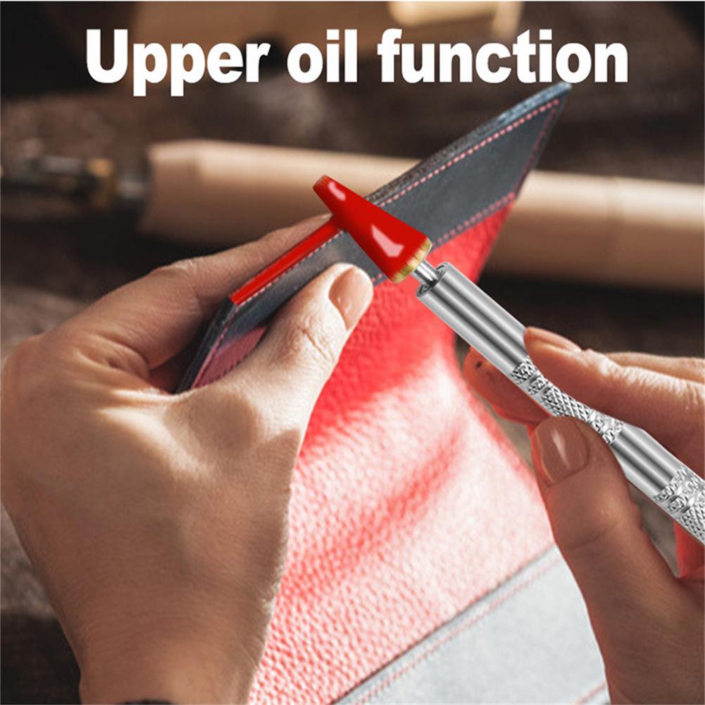 Double head leather oil paste dye quick pencil applicator paint roller tool for leather crafts tools double side Diy Handmade