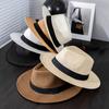 Fashion Travel Vacation Beach Cap Panama Hat Men Summer Wide Brim Sun Protection Sun Hat Men'S Sun Hat Panama Hat Women Fashion