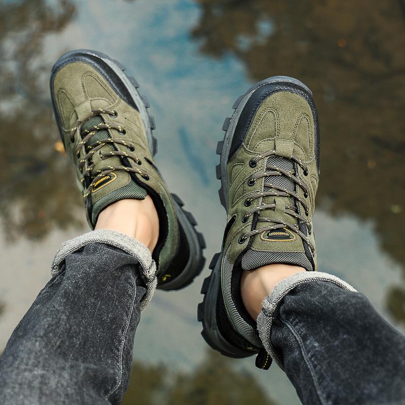 Men's Large-sized Outdoor Hiking Shoes Anti Slip Men's Shoes Lightweight Outdoor Hiking and Off-road Hiking Boots 39-48
