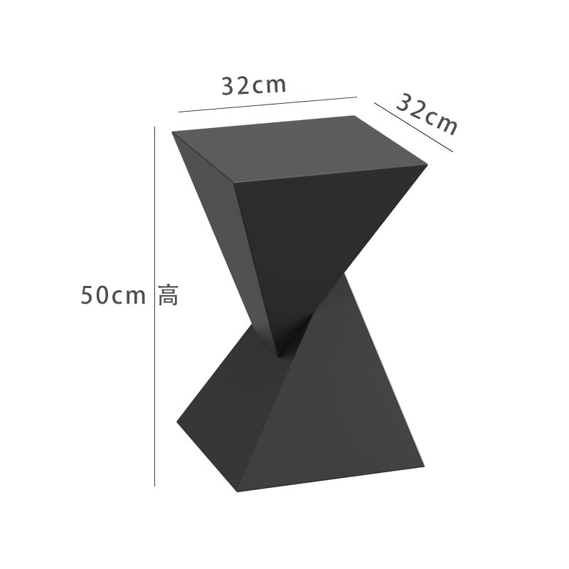 Metal Luxury Sofa Side Table  Minimalist Bedroom Nightstand  Stain-Resistant Geometric Tea Table  Modern Corner Stand