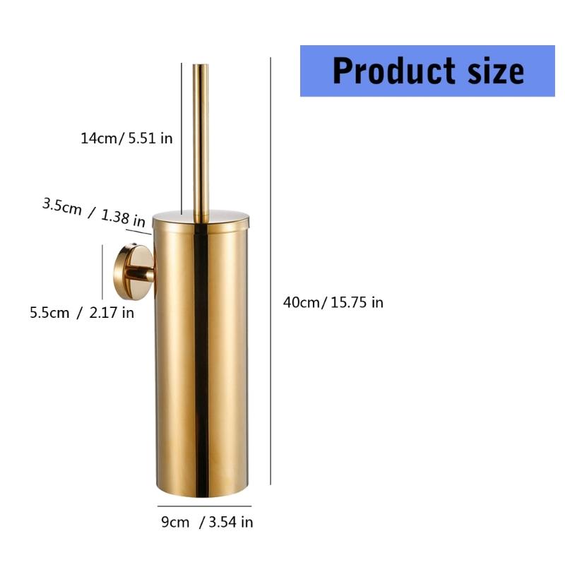 Wall Mounted Toilet Bowl Brush Soft Bristles Toilet Cleaning Brush With Holder Deeply Cleaning Toilet Brush Easily Use