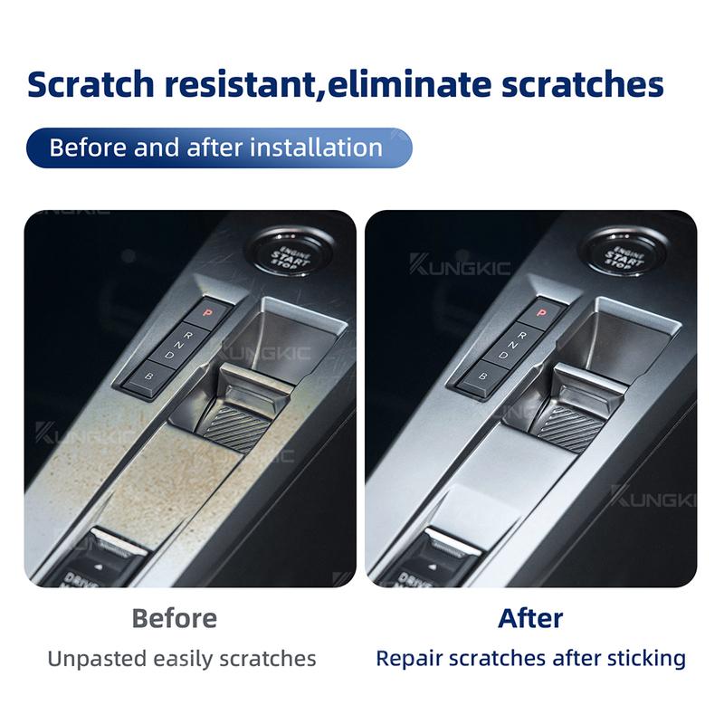 Pour Peugeot 408  2024 2025 Film Protecteur d'Écran de Navigation GPS de Voiture Autocollant Panneau de Levier de Vitesse Film Intérieur en TPU