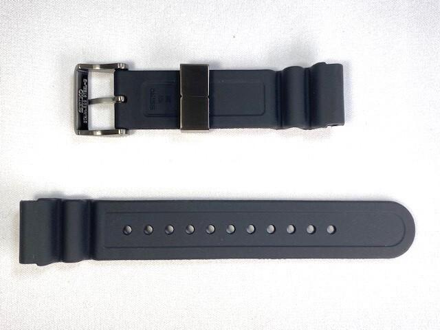 R03D013N0 SEIKO Prospex 20mm Silicone Band Black for Via SBDY077/ 4R35-04M0 (Ships Nekoposu)