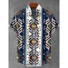 Men's Linen 80% Shirt Vintage Short Sleeve Fashion Tops Summer Casual Ethnic Clothing Shirt Men's Street Shirt