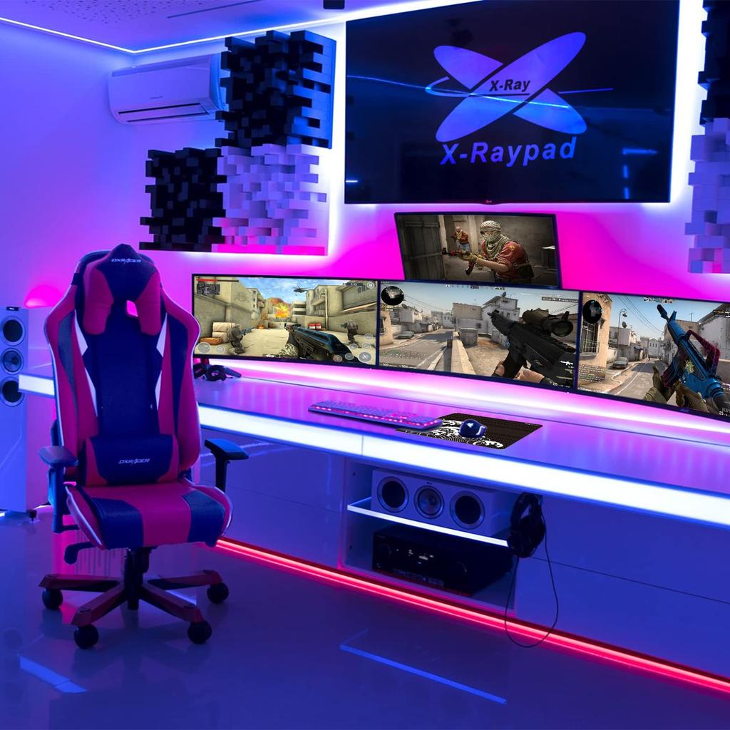 X-Raypad Aqua Control Plus Wave Night - XXL (900x400x4mm) Cloth Gaming Mouse Pad, Official Japanese Distributor Warranty