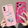 Shockproof Phone Case For iPhone 17 Pro Max Case iPhone 16 15 14 13 Pro Max 11 17e 16e White Flowers Print Soft Silicone Bumper Cover