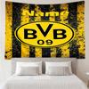 Benutzerdefinierte Name BVB Druck Wandteppich, Hintergrund, Einfache Montage, Ideal für Schlafzimmer, Büro & Wohnzimmer, mit Ästhetischer Wanddekoration.