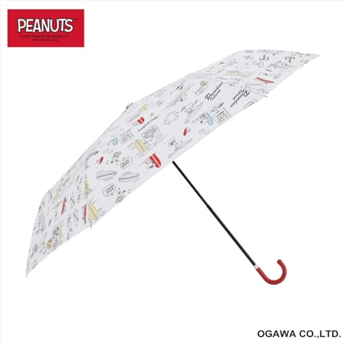 Ogawa Snoopy Folding Umbrella for Women, Peanuts Paradise Island, 55cm, 6 Ribs, 90596