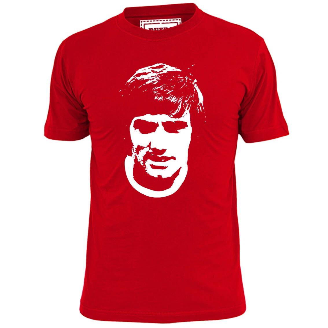 

Mens George Best Silhouette Football T shirt Footy Soccer S